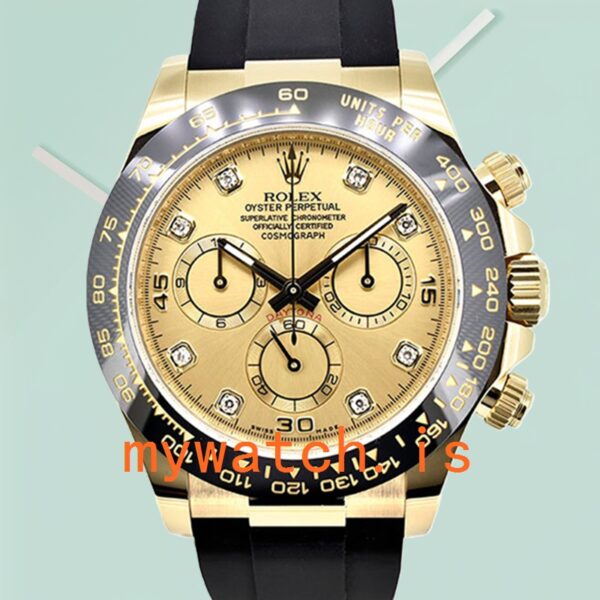 Rolex Daytona 116518CDR 40mm Mens Monobloc Cerachrom Rubber Band: Genuine vs. Replica