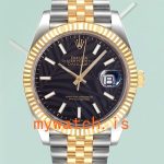 Rolex Datejust Mens 126233 41mm Black Palm Motif Dial: Genuine vs. Replica